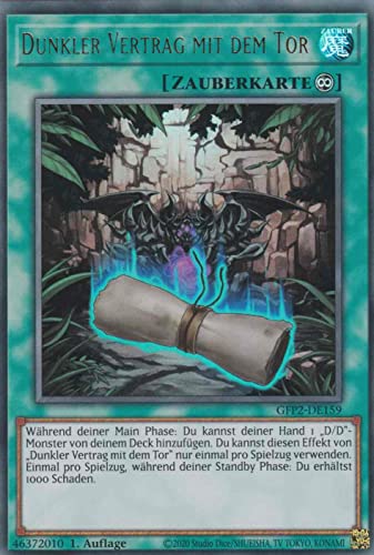 Dunkler Vertrag mit dem Tor Ultra Rare GFP2-DE159 - Ghosts from The Past The 2nd Haunting - mit GamersHeaven Cardboard Guard von GAMERSHEAVEN