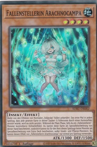 Fallenstellerin Arachnocampa Super Rare SDBT-DE002 - Beware of Traptrix - mit GamersHeaven Cardboard Guard von GAMERSHEAVEN