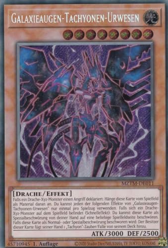 Galaxieaugen-Tachyonen-Urwesen Secret Rare MZTM-DE011 - Maze of The Master Karte - mit GamersHeaven Cardboard Guard von GAMERSHEAVEN