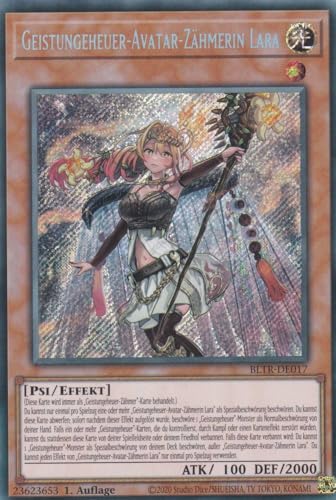 Geistungeheuer-Avatar-Zähmerin Lara Secret Rare BLTR-DE017 - Battles of Legend Terminal Revenge Karte - mit GamersHeaven Cardboard Guard von GAMERSHEAVEN