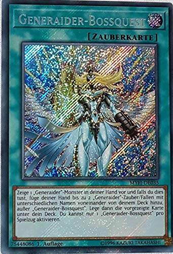 Generaider-Bossquest Secret Rare MYFI-DE035 - Mystic Fighters - mit GamersHeaven Cardboard Guard von GAMERSHEAVEN