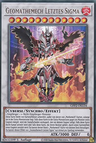 Geomathemech Letztes Sigma Ultra Rare GFP2-DE134 - Ghosts from The Past The 2nd Haunting - mit GamersHeaven Cardboard Guard von GAMERSHEAVEN