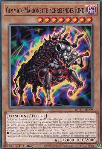 Gimmick-Marionette Schreiendes Rind Common INFO-DE009 - The Infinite Forbidden Karte - mit GamersHeaven Cardboard Guard von GAMERSHEAVEN