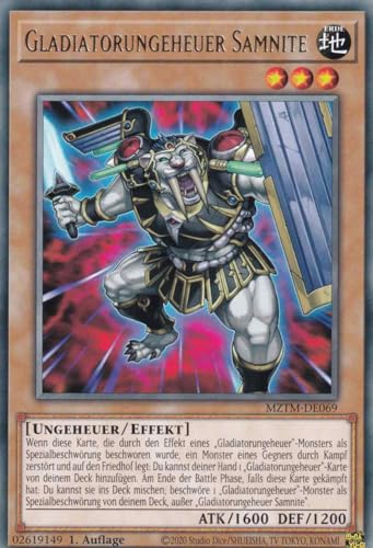 Gladiatorungeheuer Samnite Rare MZTM-DE069 - Maze of The Master Karte - mit GamersHeaven Cardboard Guard von GAMERSHEAVEN