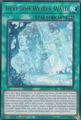 Hexe vom Weißen Wald Ultra Rare ALIN-DE058 - Alliance Insight Karte - mit GamersHeaven Cardboard Guard von GAMERSHEAVEN