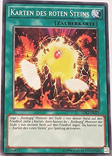 Karten des roten Steins Common LDK2-DEJ25 - Legendary Decks 2 Karte mit GamersHeaven Cardboard Guard von GAMERSHEAVEN