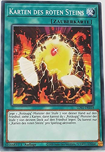 Karten des roten Steins Common LDS1-DE018 - Legendary Duelists: Season 1 - mit GamersHeaven Cardboard Guard von GAMERSHEAVEN