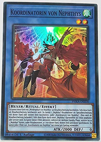Koordinatorin von Nephthys Super Rare PHRA-DE030 - Phantom Rage Karte - mit GamersHeaven Cardboard Guard von GAMERSHEAVEN