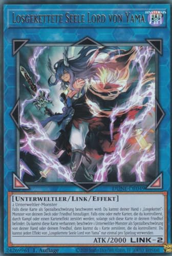 Losgekettete Seele Lord von Yama Ultra Rare DUNE-DE049 - Duelist Nexus - mit GamersHeaven Cardboard Guard Losgekettete Seele Lord von Yama Ultra Rare DUNE-DE049 - Duelist Nexus - mit GamersHeaven Cardboard Guard von GAMERSHEAVEN