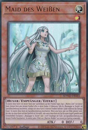 Maid des Weißen Ultra Rare SDWD-DE041 - Blue-Eyes White Destiny Karte - mit GamersHeaven Cardboard Guard Maid des Weißen Ultra Rare SDWD-DE041 - Blue-Eyes White Destiny Karte - mit GamersHeaven Cardboard Guard von GAMERSHEAVEN