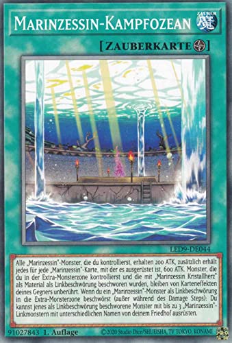 Marinzessin-Kampfozean Common LED9-DE044 - Legendary Duelists Duels from The Deep - mit GamersHeaven Cardboard Guard von GAMERSHEAVEN