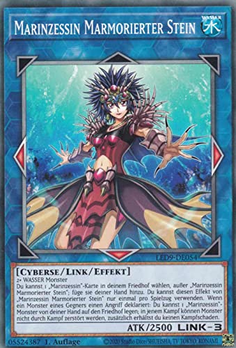 Marinzessin Marmorierter Stein Common LED9-DE054 - Legendary Duelists Duels from The Deep - mit GamersHeaven Cardboard Guard von GAMERSHEAVEN