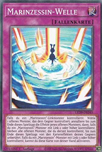 Marinzessin-Welle Common LED9-DE045 - Legendary Duelists Duels from The Deep - mit GamersHeaven Cardboard Guard von GAMERSHEAVEN
