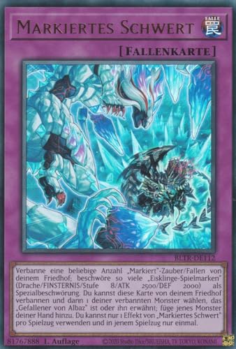 Markiertes Schwert Ultra Rare BLTR-DE112 - Battles of Legend Terminal Revenge Karte - mit GamersHeaven Cardboard Guard von GAMERSHEAVEN