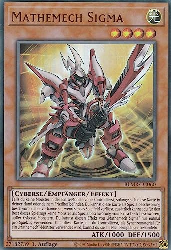 Mathemech Sigma Ultra Rare BLMR-DE060 - Battles of Legend Monstrous Revenge Karte - mit GamersHeaven Cardboard Guard von GAMERSHEAVEN