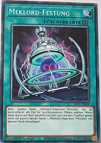 Meklord-Festung Common LED7-DE029 - Legendary Duelists Rage of Ra Karte - mit GamersHeaven Cardboard Guard von GAMERSHEAVEN