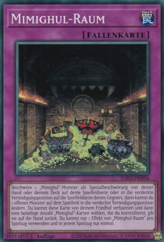 Mimighul-Raum Super Rare INFO-DE096 - The Infinite Forbidden Karte - mit GamersHeaven Cardboard Guard von GAMERSHEAVEN