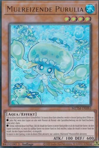 Mulreizende Purulia Ultra Rare MZTM-DE083 - Maze of The Master Karte - mit GamersHeaven Cardboard Guard von GAMERSHEAVEN