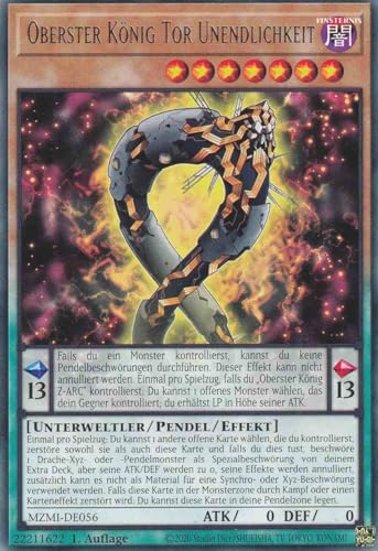 Oberster König Tor Unendlichkeit Rare MZMI-DE056 - Maze of Millennia Karte - mit GamersHeaven Cardboard Guard von GAMERSHEAVEN
