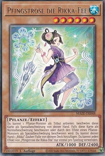 Pfingstrose die Rikka-Fee Rare MAZE-DE048 - Maze of Memories - mit GamersHeaven Cardboard Guard von GAMERSHEAVEN