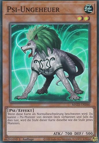 Psi-Ungeheuer Super Rare MAZE-DE040 - Maze of Memories - mit GamersHeaven Cardboard Guard von GAMERSHEAVEN