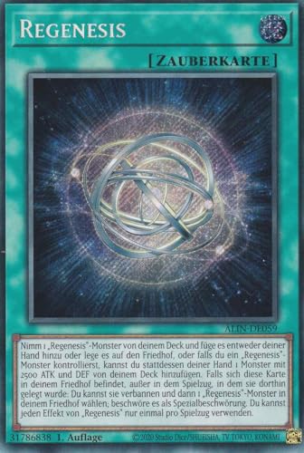 Regenesis Secret Rare ALIN-DE059 - Alliance Insight Karte - mit GamersHeaven Cardboard Guard von GAMERSHEAVEN