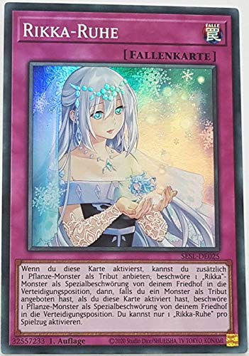 Rikka-Ruhe Super Rare SESL-DE025 - Secret Slayers Karte - mit GamersHeaven Cardboard Guard von GAMERSHEAVEN
