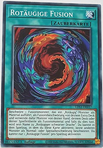 Rotäugige Fusion Common LDS1-DE017 - Legendary Duelists: Season 1 - mit GamersHeaven Cardboard Guard von GAMERSHEAVEN
