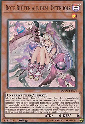 Rote Blüten aus dem Unterholz Ultra Rare DUDE-DE006 - Duel Devastator Karte - mit GamersHeaven Cardboard Guard von GAMERSHEAVEN