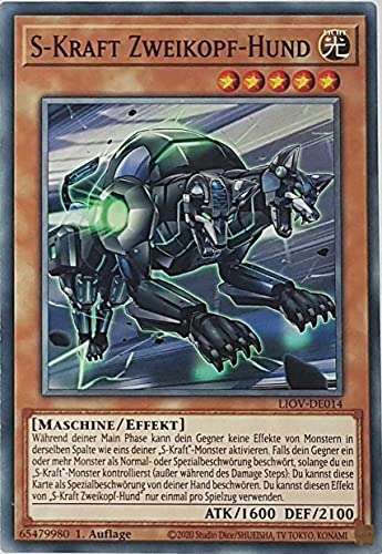 S-Kraft Zweikopf-Hund Common LIOV-DE014 - Lightning Overdrive Karte - mit GamersHeaven Cardboard Guard S-Kraft Zweikopf-Hund Common LIOV-DE014 - Lightning Overdrive Karte - mit GamersHeaven Cardboard Guard von GAMERSHEAVEN