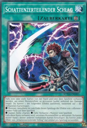 Schattenzerteilender Schlag Common SUDA-DE085 - Supreme Darkness Karte - mit GamersHeaven Cardboard Guard von GAMERSHEAVEN