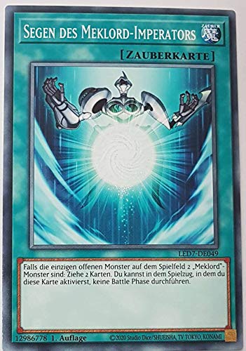 Segen des Meklord-Imperators Common LED7-DE049 - Legendary Duelists Rage of Ra Karte - mit GamersHeaven Cardboard Guard von GAMERSHEAVEN