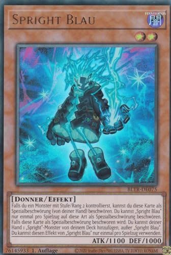 Spright Blau Ultra Rare BLTR-DE075 - Battles of Legend Terminal Revenge Karte - mit GamersHeaven Cardboard Guard von GAMERSHEAVEN