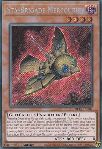 Sta-Brigade Mercourier Secret Rare BLTR-DE107 - Battles of Legend Terminal Revenge Karte - mit GamersHeaven Cardboard Guard von GAMERSHEAVEN