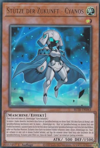 Stütze der Zukunft - Cyanos Ultra Rare BLTR-DE043 - Battles of Legend Terminal Revenge Karte - mit GamersHeaven Cardboard Guard von GAMERSHEAVEN