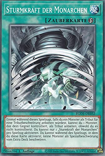 Sturmkraft der Monarchen Common EGO1-DE032 - Egyptian God Deck Obelisk Karte - mit GamersHeaven Cardboard Guard von GAMERSHEAVEN