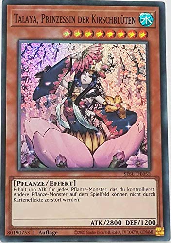 Talaya, Prinzessin der Kirschblüten Super Rare SESL-DE052 - Secret Slayers Karte - mit GamersHeaven Cardboard Guard von GAMERSHEAVEN
