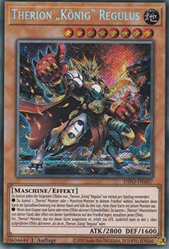 Therion „König“ Regulus Secret Rare DIFO-DE007 - Dimension Force - mit GamersHeaven Cardboard Guard von GAMERSHEAVEN
