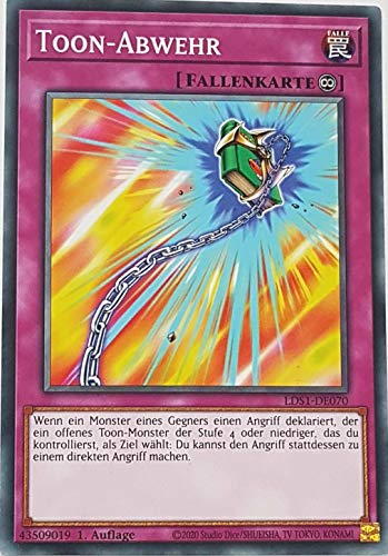 Toon-Abwehr Common LDS1-DE070 - Legendary Duelists: Season 1 - mit GamersHeaven Cardboard Guard von GAMERSHEAVEN