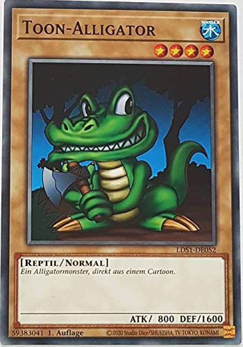 Toon-Alligator Common LDS1-DE052 - Legendary Duelists: Season 1 - mit GamersHeaven Cardboard Guard von GAMERSHEAVEN