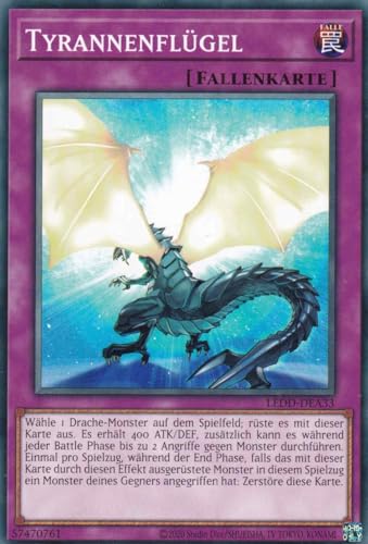 Tyrannenflügel Common LEDD-DEA33 - Legendary Dragon Decks Karte - mit GamersHeaven Cardboard Guard von GAMERSHEAVEN