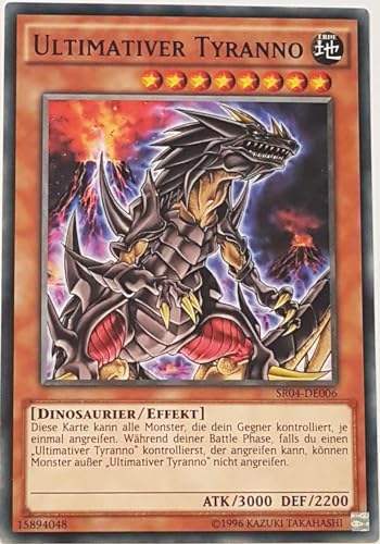 Ultimativer Tyranno Common SR04-DE006 - Dinosmasher's Fury Karte - mit GamersHeaven Cardboard Guard von GAMERSHEAVEN