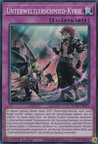 Unterweltlerschmied-Kyrie Super Rare SUDA-DE079 - Supreme Darkness Karte - mit GamersHeaven Cardboard Guard von GAMERSHEAVEN