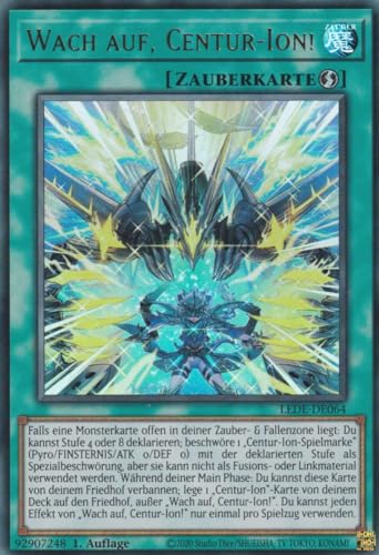 Wach auf, Centur-Ion! Ultra Rare LEDE-DE064 - Legacy of Destruction Karte - mit GamersHeaven Cardboard Guard von GAMERSHEAVEN