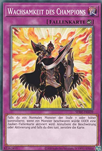 Wachsamkeit des Champions Common SDBE-DE039 - Saga of Blue-Eyes White Dragon Karte - mit GamersHeaven Cardboard Guard Wachsamkeit des Champions Common SDBE-DE039 - Saga of Blue-Eyes White Dragon Karte - mit GamersHeaven Cardboard Guard von GAMERSHEAVEN