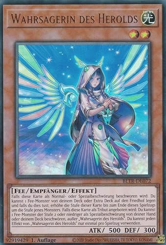 Wahrsagerin des Herolds Ultra Rare BLTR-DE072 - Battles of Legend Terminal Revenge Karte - mit GamersHeaven Cardboard Guard von GAMERSHEAVEN