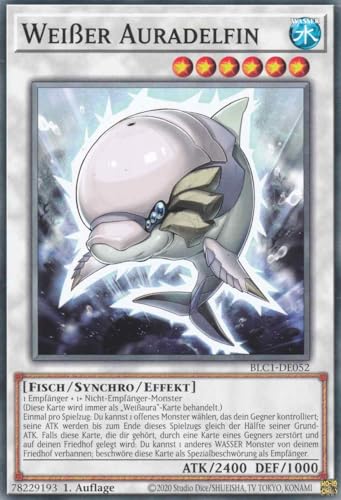 Weißer Auradelfin Common BLC1-DE052 - Battles of Legend Chapter 1 - mit GamersHeaven Cardboard Guard von GAMERSHEAVEN