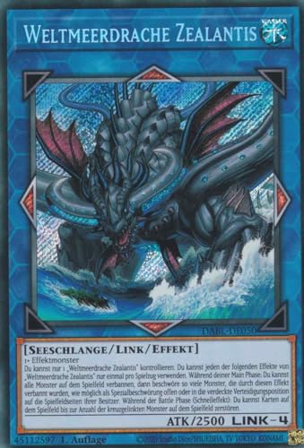 Weltmeerdrache Zealantis Secret Rare DABL-DE050 - Darkwing Blast - mit GamersHeaven Cardboard Guard von GAMERSHEAVEN