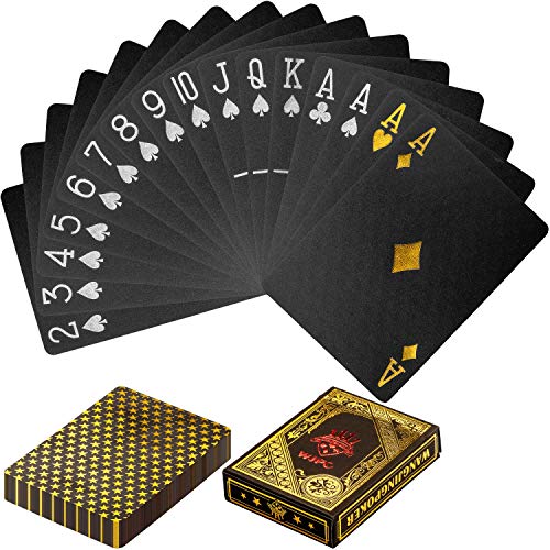 GAMES PLANET Design Pokerkarten aus Kunststoff, 100% WASSERDICHT, reißfest, Varianten: Pure Gold/Black Gold/Black Silver, Poker Deck Plastik Spielkarten GAMES PLANET Design Pokerkarten aus Kunststoff, 100% WASSERDICHT, reißfest, Varianten: Pure Gold/Black Gold/Black Silver, Poker Deck Plastik Spielkarten von GAMES PLANET