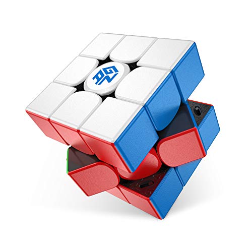 GAN 11 M Pro, 3x3 Magnetischer Speedcube Magisches Puzzle Würfel Spielzeug stickerlos Cube (schwarzes Innenleben) von GAN